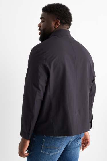 Hommes - Veste-chemise - relaxed fit - col kent - noir