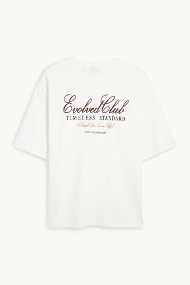 Hommes - T-shirt - oversize - blanc