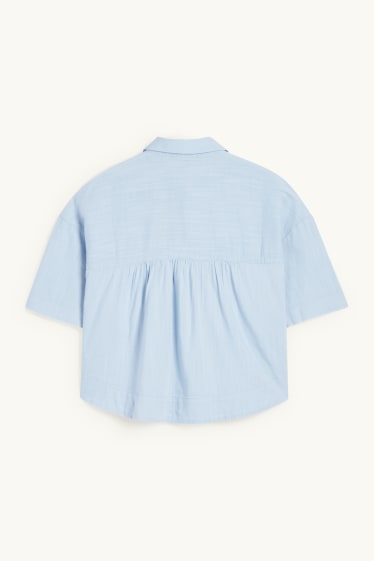 Dames - Blouse - lichtblauw