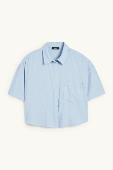 Dames - Blouse - lichtblauw