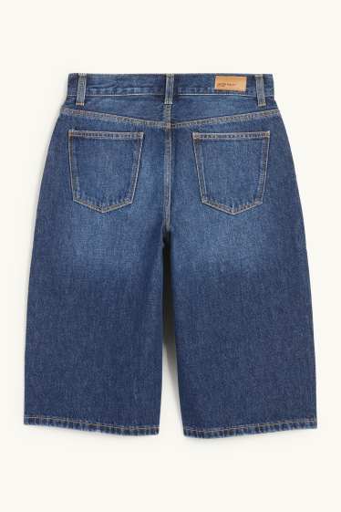 Enfants filles - Bermuda en jean - jean bleu