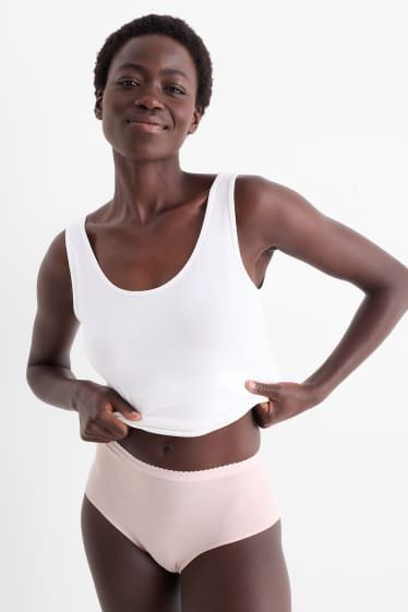 Dames - Set van 3 - slip - roze