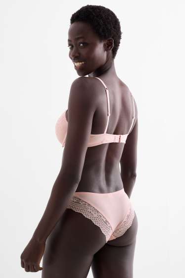 Femmes - Culotte brésilienne - rose