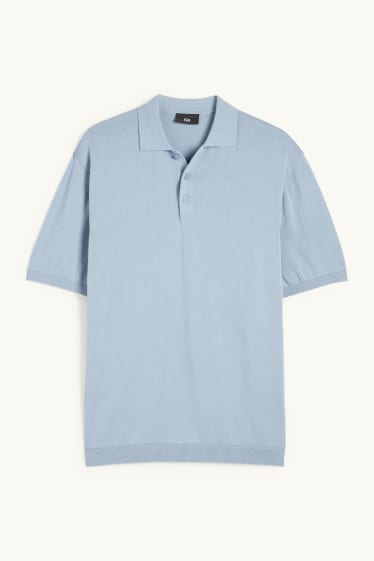 Home - Polo de punt - regular fit - blau clar