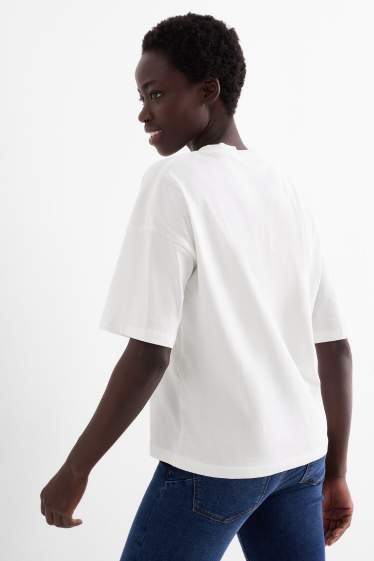 Damen - T-Shirt - Regular Fit - weiß