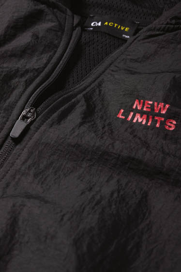 Enfants garçons - Veste de sport à capuche - noir