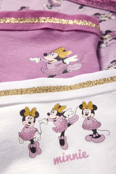 Copii - Fete - Multipack 3 perechi - Minnie Mouse - boxeri - violet