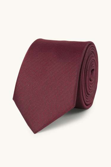 Men - Tie - bordeaux