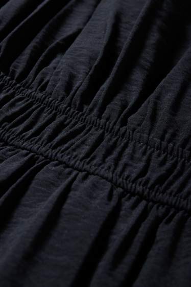 Damen - Fit & Flare Kleid - schwarz