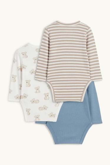 Bébés garçons - Lot de 3 - koala - body portefeuille bébé - bleu