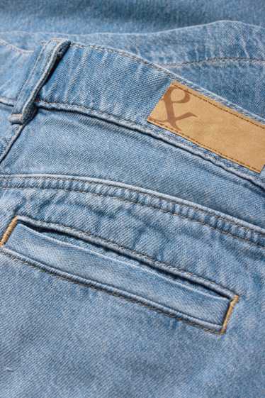 Femmes - Jean jupe-culotte - high waist - jean bleu