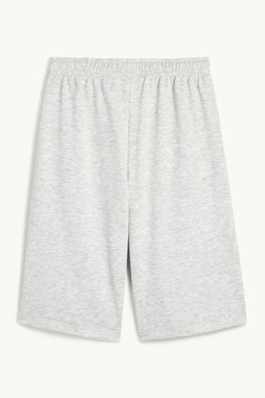 Enfants filles - Sacramento - short en molleton - gris clair chiné