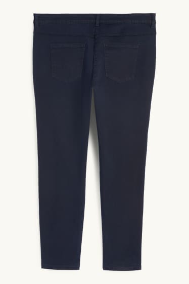 Women - Slim jeans - mid-rise waist - dark blue
