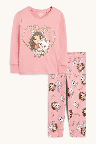 Kinderen: meisjes - Gabby's poppenhuis - pyjama - 2-delig - roze