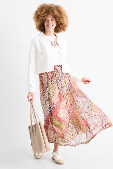 Damen - Rock - gemustert - bunt