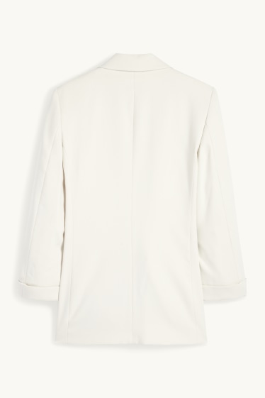 Women - Long blazer- regular fit - cremewhite