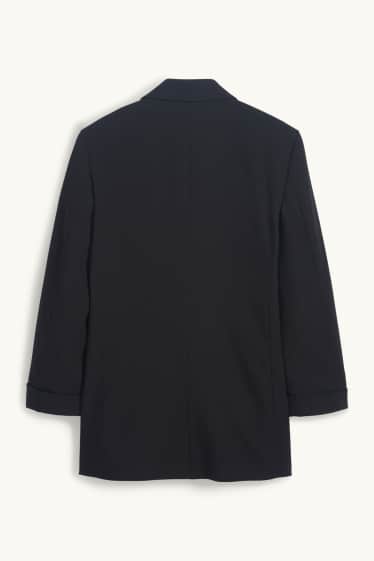 Women - Long blazer- regular fit - black