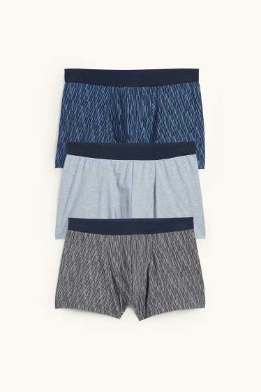Herren - Multipack 3er - Trunks - dunkelblau
