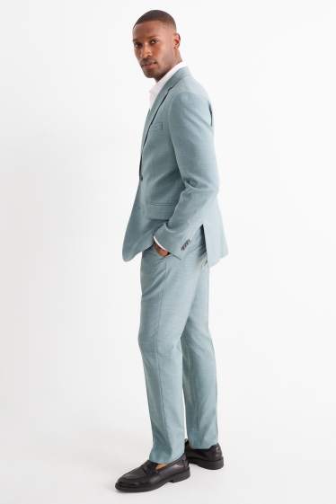 Heren - Broek uit het combi-systeem - regular fit - Flex - turquoise