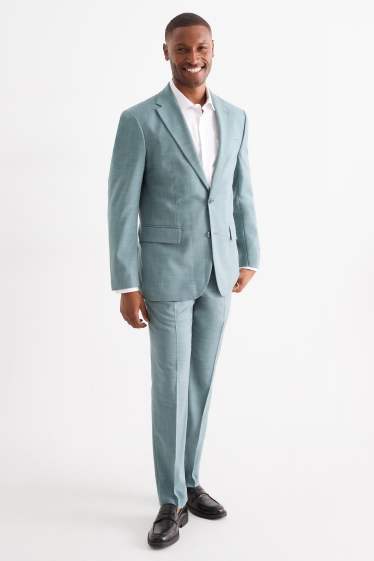 Heren - Broek uit het combi-systeem - regular fit - Flex - turquoise