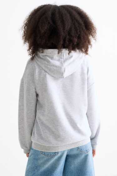 Children Girls - Lilo & Stitch - hoodie - light gray-melange