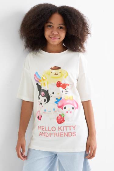 Children Girls - Hello Kitty and Friends - short sleeve T-shirt - white