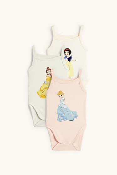 Nadó nena - Paquet de 3 - bodi per a nadó - princeses de Disney - rosa