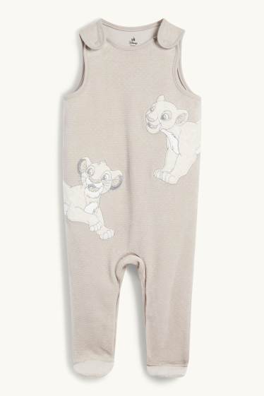 Baby Boys - The Lion King - romper set - ribbed - 2 piece - beige