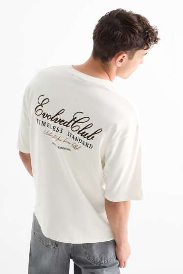 Hommes - T-shirt - oversize - blanc