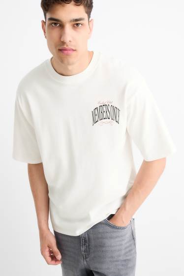 Hommes - T-shirt - oversize - blanc