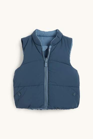 Baby Jungen - Fuchs - Baby-Wende-Steppweste - wasserabweisend - dunkelblau