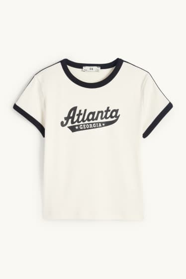 Children Girls - Atlanta - short sleeve T-shirt - cremewhite
