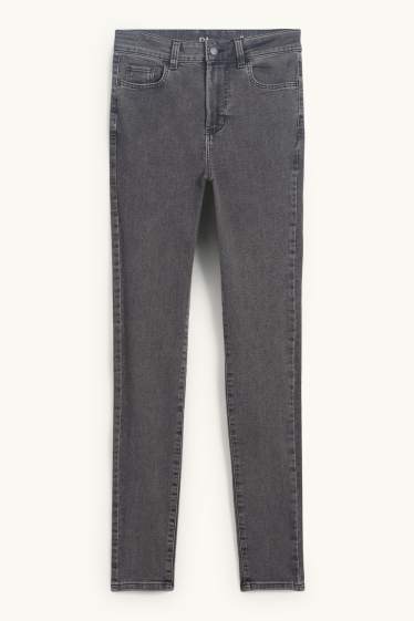 Donna - Jegging jeans - vita alta - jeans grigio