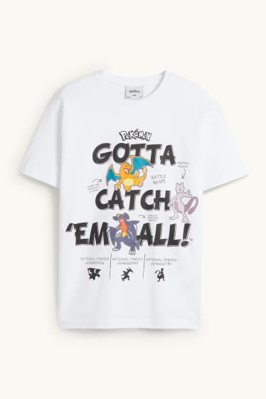 Children Boys - Pokémon - short sleeve T-shirt - white