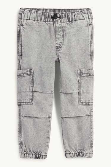 Niños - Cargo jeans - vaqueros - gris claro