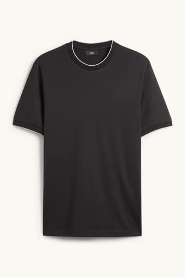 Hommes - T-shirt - regular fit - noir