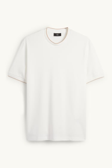 Heren - T-shirt - regular fit - wit