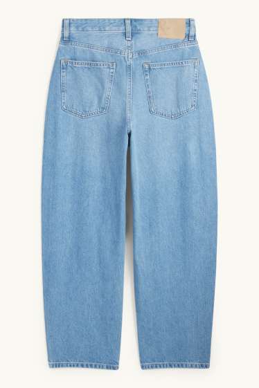 Femei - Barrel jeans - talie înaltă - denim-albastru deschis