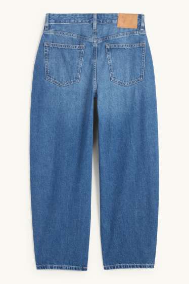 Mujer - Barrel jeans - high waist - vaqueros - azul claro