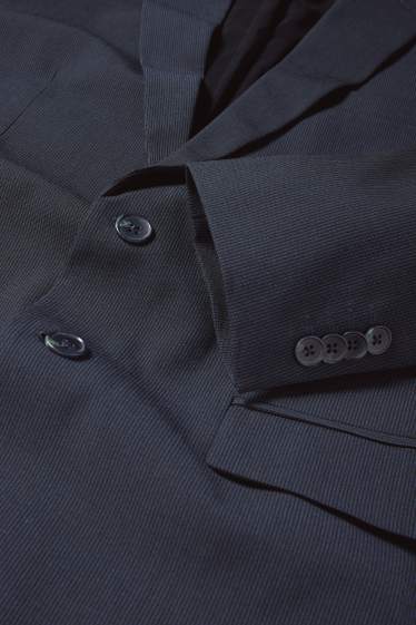 Bărbați - Sacou modular - slim fit - Flex - LYCRA® - cu dungi - albastru închis