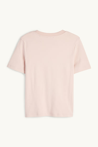 Dámské - Tričko - regular fit - růžová