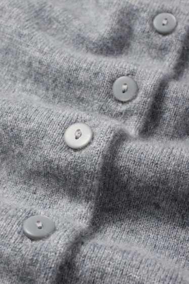 Women - Cashmere cardigan - gray