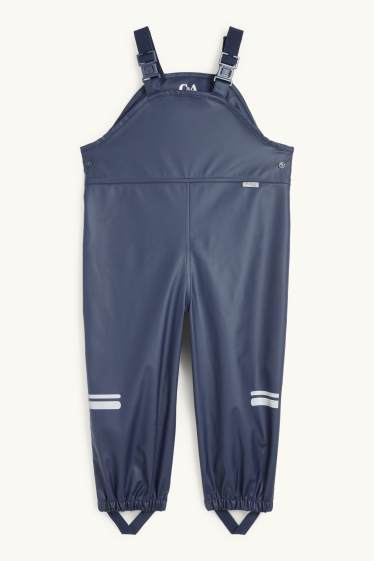 Copii - Băieți - Pantaloni de ploaie - impermeabili - albastru închis