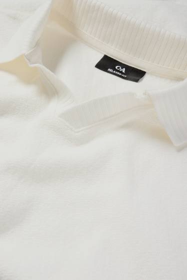 Hommes - Polo en maille - regular fit - blanc