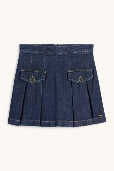 Kinder Mädchen - Jeansrock - dunkeljeansblau