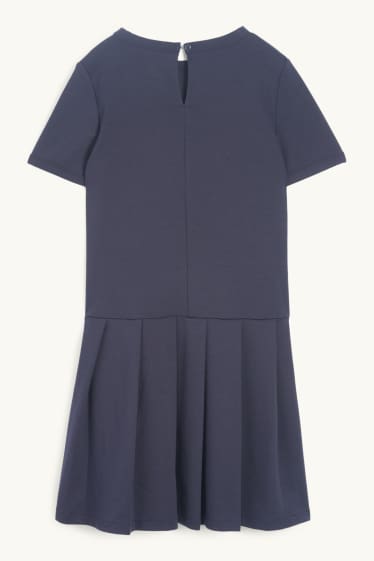 Children Girls - Dress - dark blue