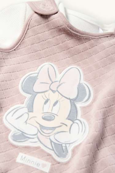 Bébés filles - Minnie Mouse - ensemble avec grenouillère - 2 pièces - blanc / rose