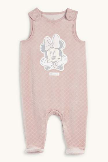 Bébés filles - Minnie Mouse - ensemble avec grenouillère - 2 pièces - blanc / rose
