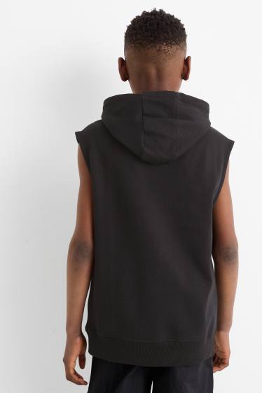 Bambini - Top con cappuccio - nero