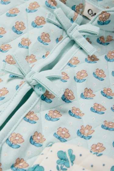 Nena - Jaqueta embuatada - de flors - verd menta